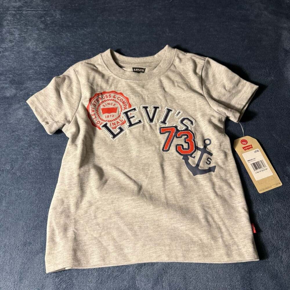 Levi's Graphic T-Shirt Size 4XS Grey Heather